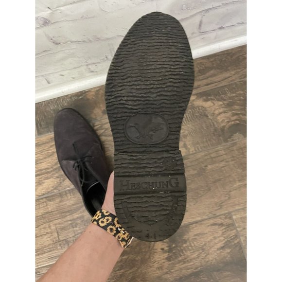 Heschung Genet Desert Brown Chuka Suede Dress Boots UK Size 7.5 US size 9 - Picture 7 of 14